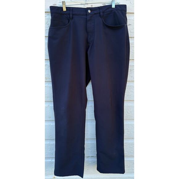 Footjoy Golf Pants Mens 34x30 Blue Athletic Fit Performance Tech Straight Leg - Picture 1 of 5